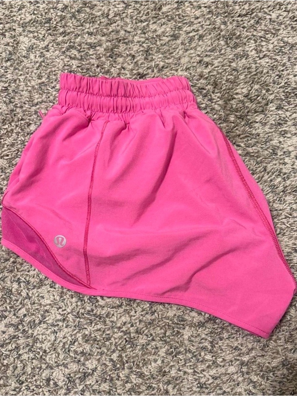 lululemon athletica Hot Pink Elastic-Waist Athletic Shorts - Picture 3 of 4